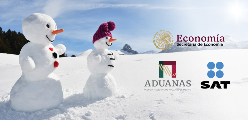 Vacaciones decembrinas 2024 para:  SAT, ANAM y Secretaría de Economía